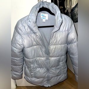 Old Navy light blue / purple puffer